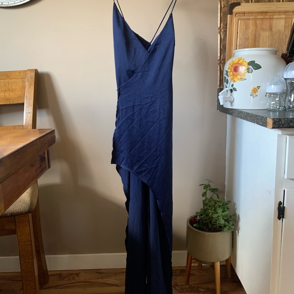 Finding July Navy Wrap Dress - Picture 2 of 6